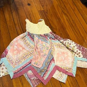 Blueberi Boulevard Multicolor Patchwork Dress